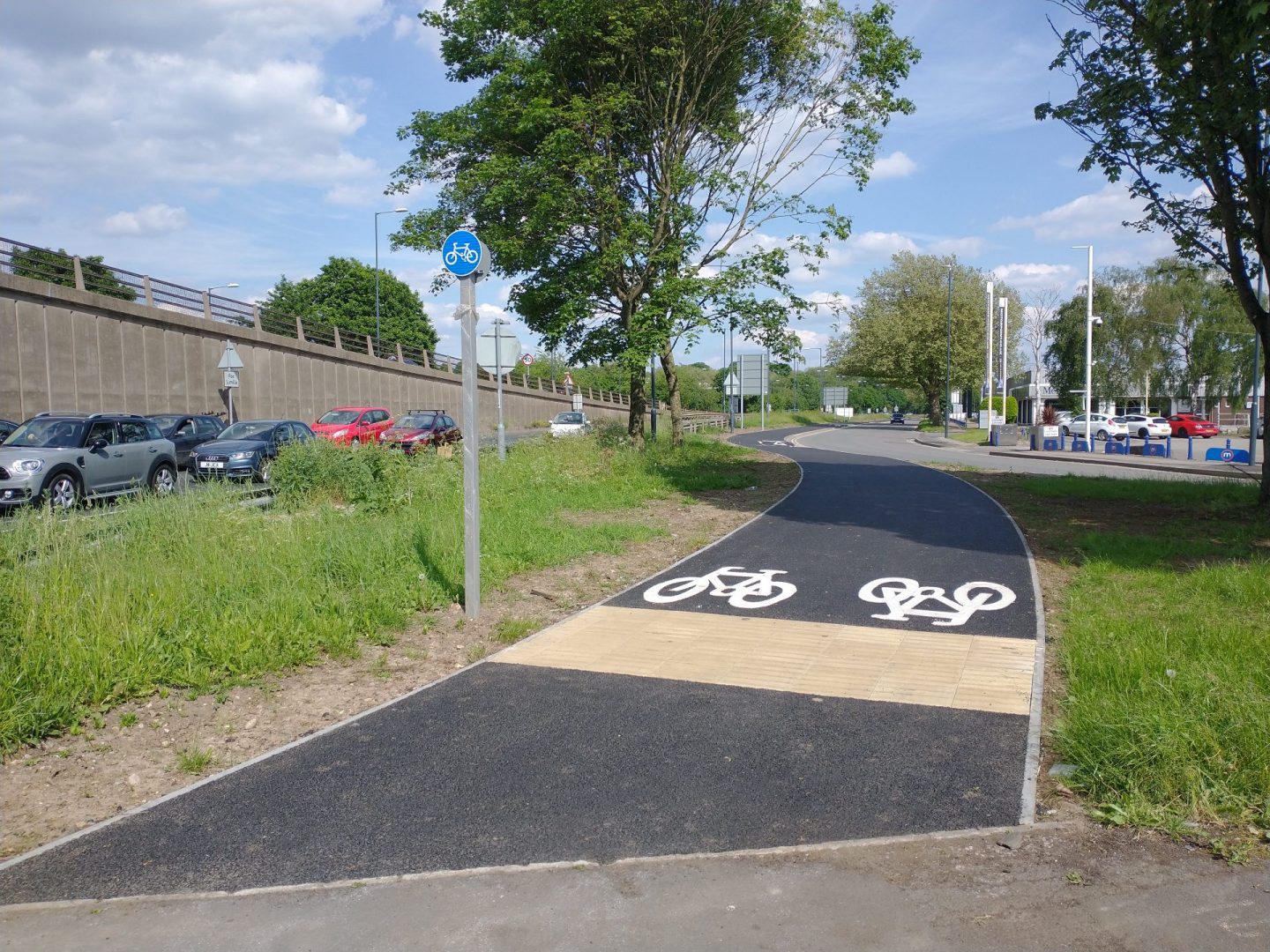 Chequers Road cycle path now complete Derby Cycling Group